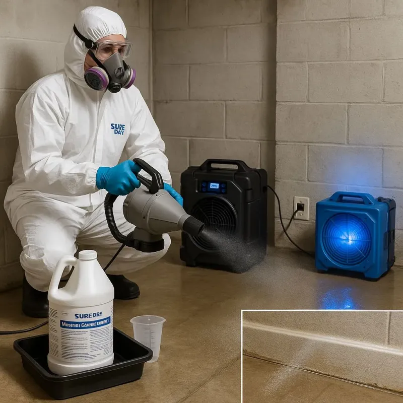 Sanitization and Odor Removal process in East Lansing, MI