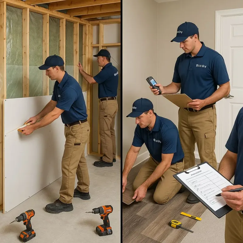 Repairs and Reconstruction process in East Lansing, MI