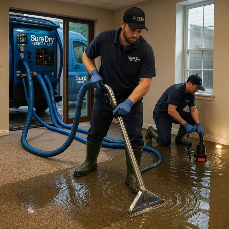 Water Extraction and Removal process in East Lansing, MI